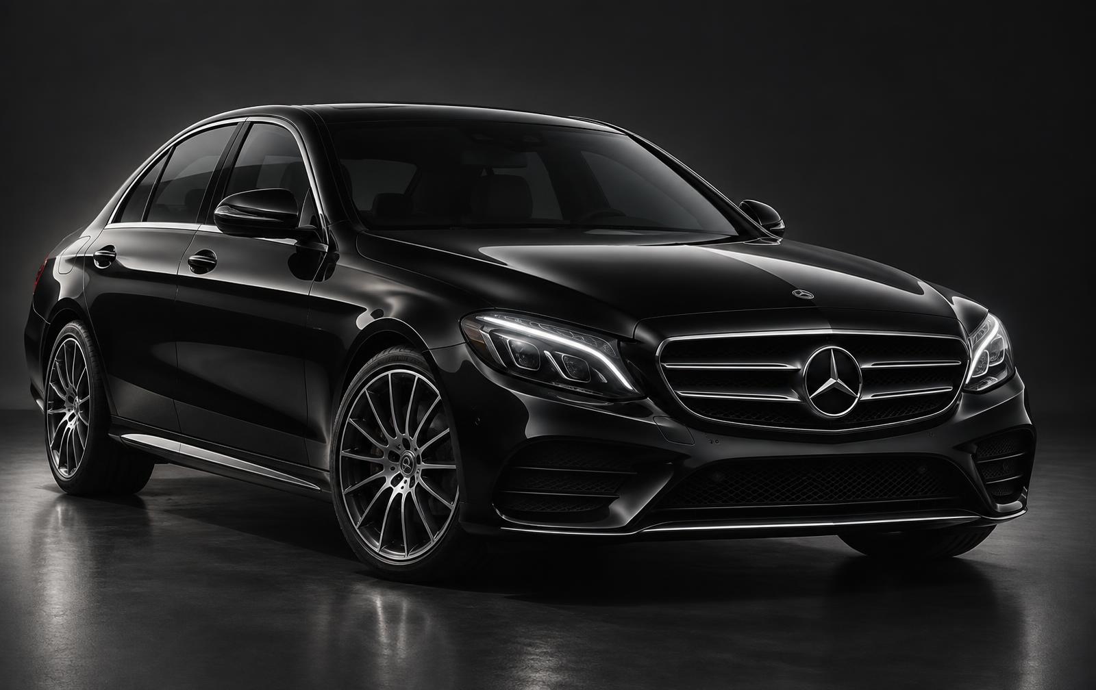 Illustration d’une Mercedes Classe E noire